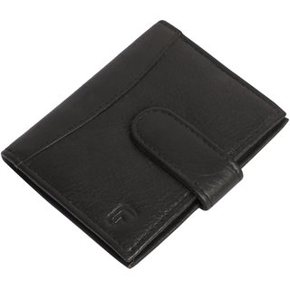                       Fronto Black stylish genuine leather card holder ,20 card slot , unisex card holder ,men  women card holder                                              