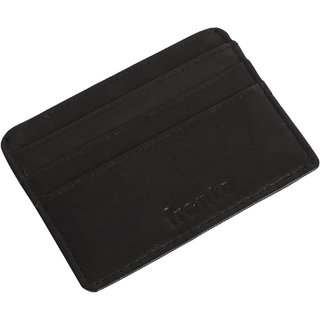                       Fronto Unisex RFID Protected Card Holder(Black), men's card holder, low price card holder                                              