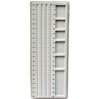                       Scorpion Plastic Four Row Straight Board, Covered In Gray Color Flocking 21 X 8Inches                                              