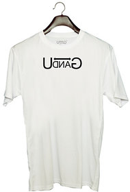 UDNAG Unisex Round Neck Graphic 'UDNAG' Polyester T-Shirt White
