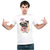 UDNAG Unisex Round Neck Graphic 'Pug & Doughnut | Pug with Pink Round Doughnut' Polyester T-Shirt White