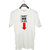 UDNAG Unisex Round Neck Graphic 'Marry me to win this' Polyester T-Shirt White