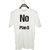 UDNAG Unisex Round Neck Graphic 'Plan | No plan B' Polyester T-Shirt White