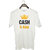 UDNAG Unisex Round Neck Graphic 'King | Cash is King' Polyester T-Shirt White