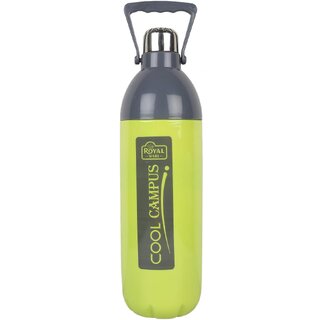                       S4 Plastic Insulated Water Bottle with Handle 2200 ML (Multicolor)                                              