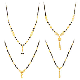 Buy Sukkhi Beautiful Gold Plated Mangalsutra Pendant Combo for
