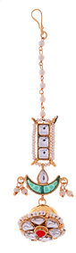 Om jewels Gold Plated Traditional Designe Maangtikka Bor  Wedding Jewellery For Women Girl