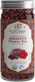 Dr. Jpg Organic Hibiscus Flower Tea For Heart Wellness (50g)  INDIA ORGANIC Certified ISO Certified.