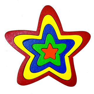                       Star Puzzle - Size and Shape Sorter                                              