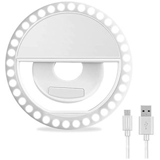 Rechargeable Selfie Enhancing Portable Ring Light with 3 Modes and Thirty Six LED for Making Like and TIK-Tok Videos