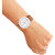 Lorenz Brown Leather Strap  White Roman Dial Analogue Watch for Men  3088K
