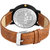 Lorenz Brown Leather Strap  Black Roman Dial Analogue Watch for Men  3090K