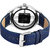 Lorenz Blue Leather Strap  Transparent Stylish Dial Analogue Watch for Men  3093K