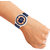 Lorenz Blue Leather Strap  Transparent Stylish Dial Analogue Watch for Men  3093K