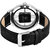 Lorenz Black Leather Strap  Transparent Stylish Dial Analogue Watch for Men  3095K