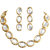 Lucky Jewellery White Color Kundan Stone Necklace Set for Girls & Women