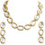 Lucky Jewellery White Color Kundan Stone Necklace Set for Girls & Women