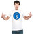 UDNAG Unisex Round Neck Graphic 'Son | 5 Son' Polyester T-Shirt White