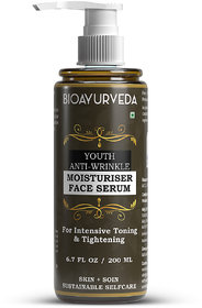 BIOAYURVEDA Youth Anti-Wrinkle Moisturiser Face Serum 200 ml