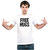 UDNAG Unisex Round Neck Graphic 'Hug | Free Hugs' Polyester T-Shirt White