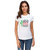 UDNAG Unisex Round Neck Graphic 'Smarter | 100 days smarterr' Polyester T-Shirt White