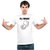 UDNAG Unisex Round Neck Graphic 'My Throne' Polyester T-Shirt White
