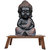 Tansha Quo MEDITATIVE MONK Decorative Showpiece - 31 cm (Polyresin, Copper)