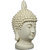 Tansha Quo BUDDHA HEAD Decorative Showpiece - 24.5 cm (Polyresin, White)
