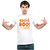 UDNAG Unisex Round Neck Graphic 'fabulous | fab boo lous' Polyester T-Shirt White