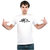 UDNAG Unisex Round Neck Graphic '| i'm just here to estabilish an alibi' Polyester T-Shirt White