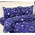 Choco CreationCotton Blue Star Double Bedsheet with 2 Pillow Covers