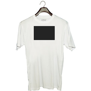                       UDNAG Unisex Round Neck Graphic '| Black Background' Polyester T-Shirt White                                              