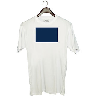                       UDNAG Unisex Round Neck Graphic '| Blue Background' Polyester T-Shirt White                                              