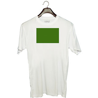                       UDNAG Unisex Round Neck Graphic '| Green Background' Polyester T-Shirt White                                              