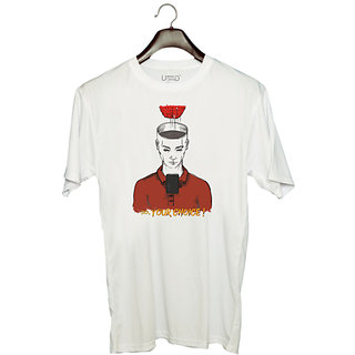                       UDNAG Unisex Round Neck Graphic '| So your choice' Polyester T-Shirt White                                              