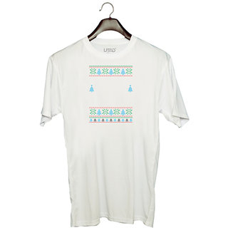                       UDNAG Unisex Round Neck Graphic '| Template 38' Polyester T-Shirt White                                              