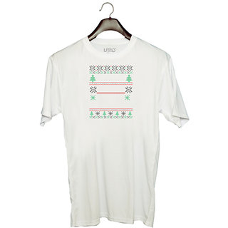                      UDNAG Unisex Round Neck Graphic '| Template 6' Polyester T-Shirt White                                              