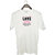 UDNAG Unisex Round Neck Graphic 'Love | love with parents' Polyester T-Shirt White