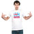 UDNAG Unisex Round Neck Graphic 'Grand Father | We have a hero' Polyester T-Shirt White