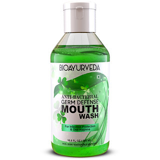BIOAYURVEDA Anti-Bacterial Germ Defense Mouthwash 200 ml