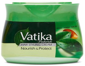 Dabur Vatika Naturals Nourish And Protect Styling Hair Cream 140 ml