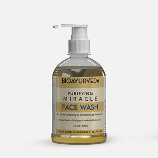                       BIOAYURVEDA Purifying Miracle Face Wash 500 g                                              