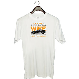                       UDNAG Unisex Round Neck Graphic 'Vintage | I'm an copy' Polyester T-Shirt White                                              
