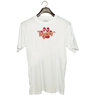                       UDNAG Unisex Round Neck Graphic 'Tiger | tigers' Polyester T-Shirt White                                              