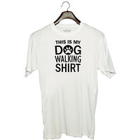 UDNAG Unisex Round Neck Graphic 'Dogs | This is my dog shirt' Polyester T-Shirt White