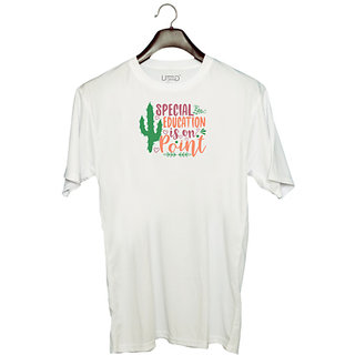                       UDNAG Unisex Round Neck Graphic 'Education | special education is on point' Polyester T-Shirt White                                              