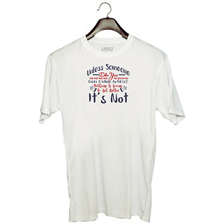                       UDNAG Unisex Round Neck Graphic 'Unless someone loke you | Dr. Seuss' Polyester T-Shirt White                                              
