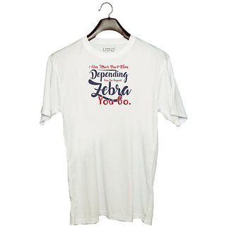                       UDNAG Unisex Round Neck Graphic 'How much you will know depending how far beyond | Dr. Seuss' Polyester T-Shirt White                                              