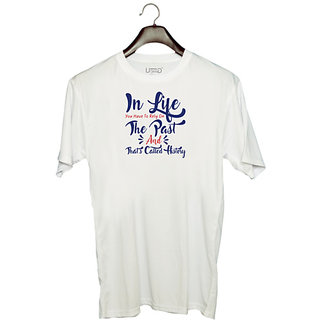                       UDNAG Unisex Round Neck Graphic 'History | Donalt Trump' Polyester T-Shirt White                                              