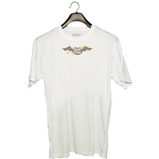                       UDNAG Unisex Round Neck Graphic 'Halloween | Bootiful' Polyester T-Shirt White                                              